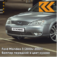 Бампер передний в цвет кузова Ford Mondeo 3 (2004-2007) рестайлинг 8CNE - THUNDER GREY - Серый